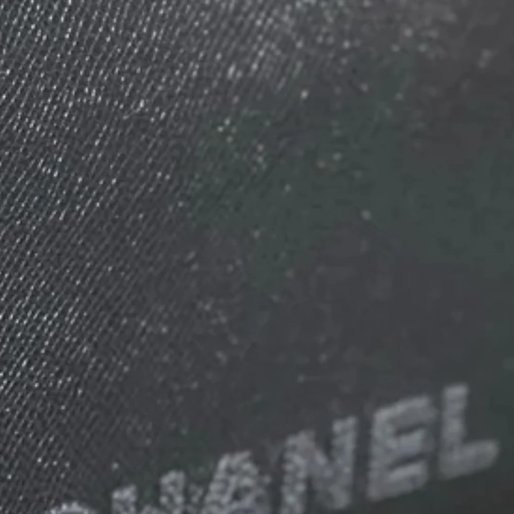 Authentic Chanel Black Leather Tote Bag
